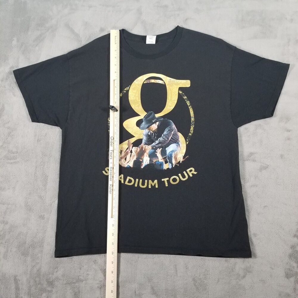 Garth Brooks Stadium Tour Tshirt Black Size XL Cotton Graphic Country Music - Picture 6 of 9